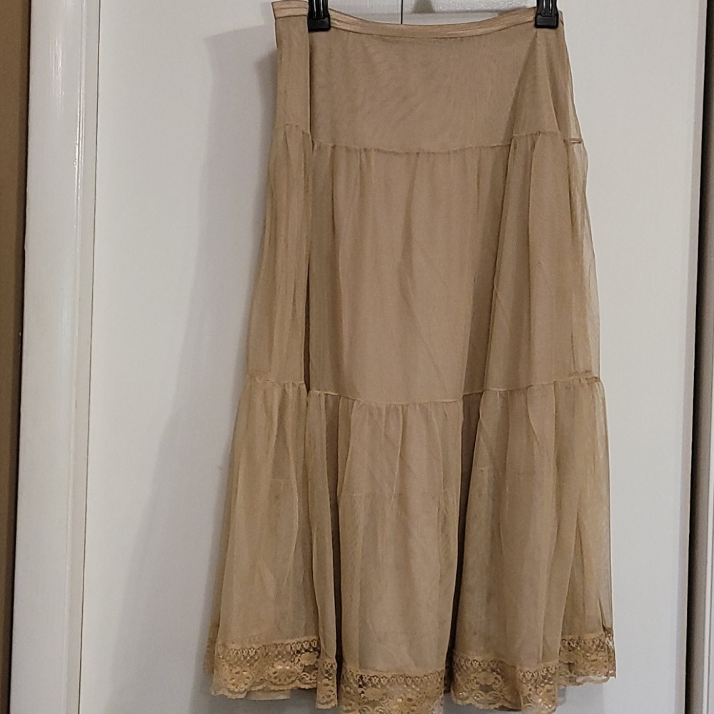 Free People Mesh Overlay Skirt (M)
